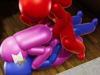 Among Us Pink Gets Hard DP Threesome